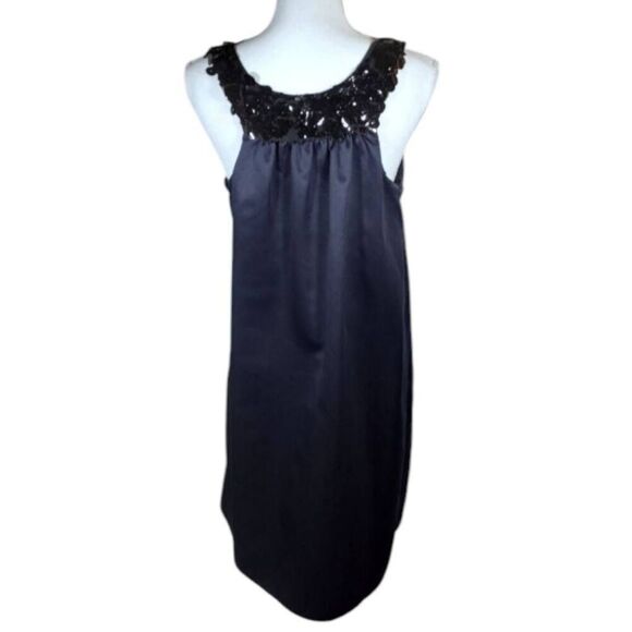 SIMPLY VERA VERA WANG NAVY BLUE DRESS SZ.14 EUC. GORGEOUS DRESS IN EXCELLENT US - Picture 5 of 7